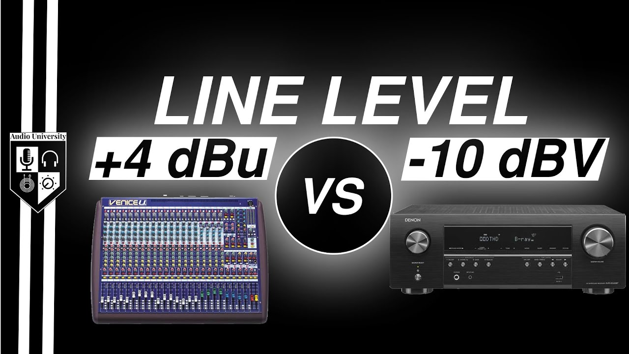 Consumer vs Professional Line Level Audio Explained (+4 dBu vs -10 dBV)
