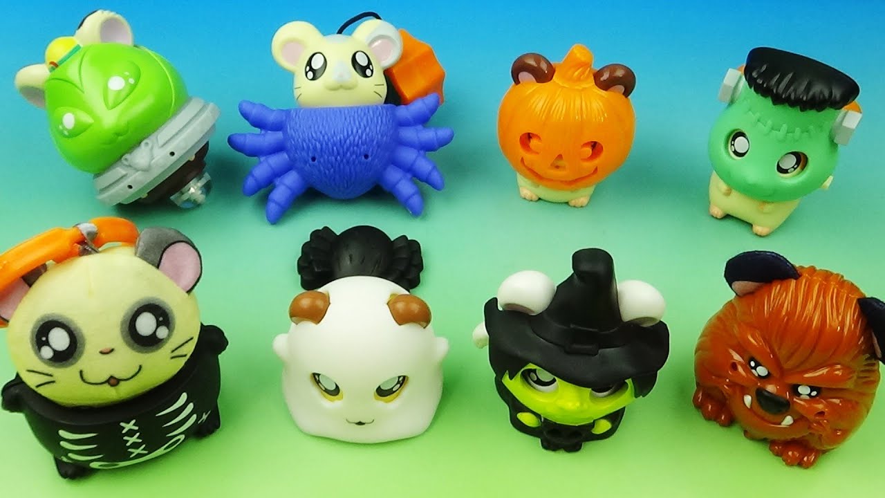 2003 Burger King Hamtaro Halloween Toys: Full Set Review