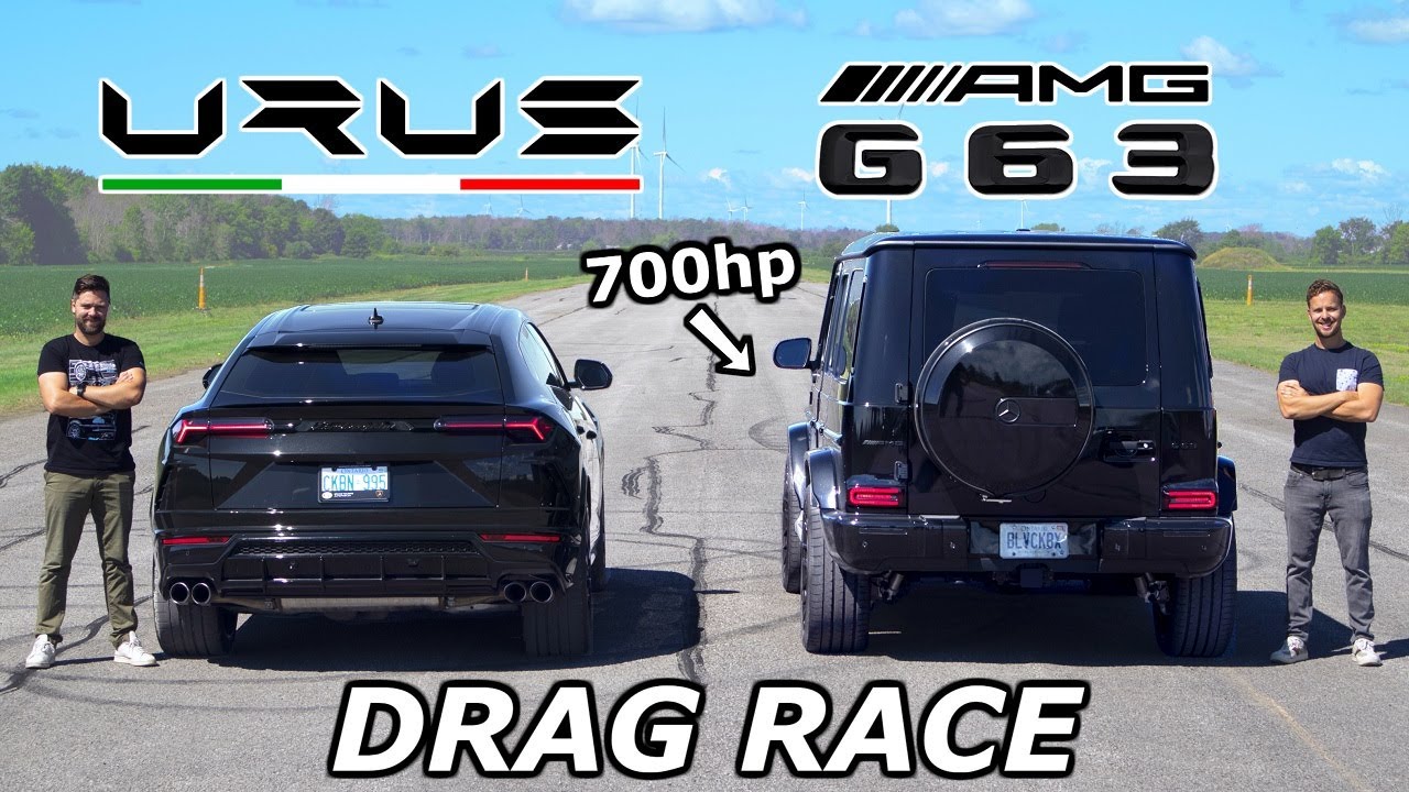 Tuned G63 AMG vs Lamborghini Urus Drag Race Results