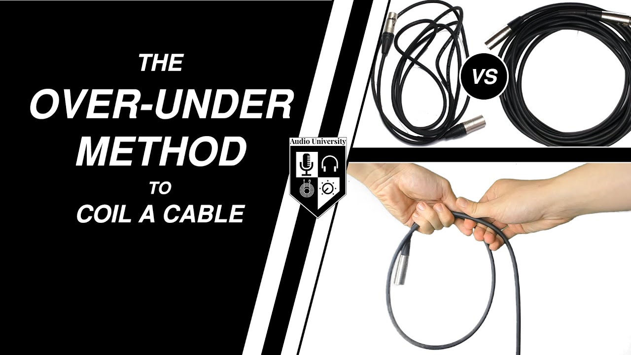 How to Wrap Audio Cables: Over-Under Method Explained
