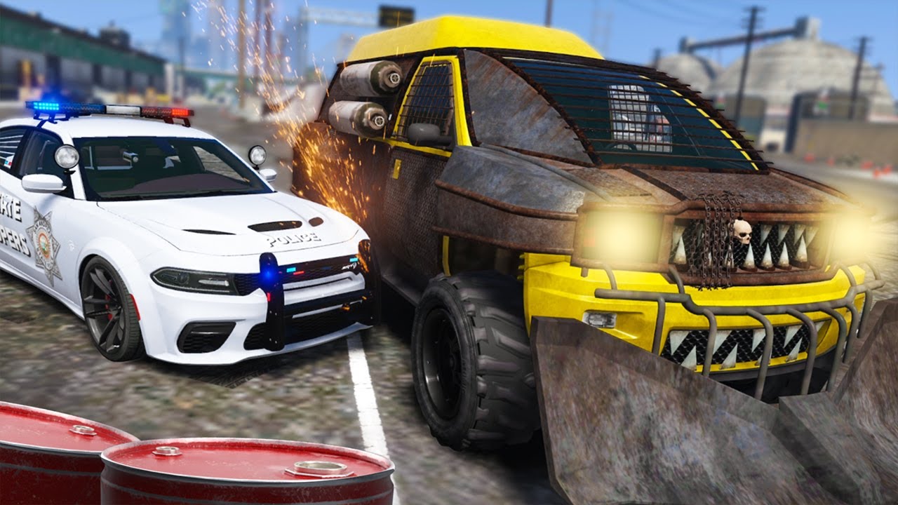 GTA 5 Police Destruction Mayhem: Craziest Vehicle Chaos