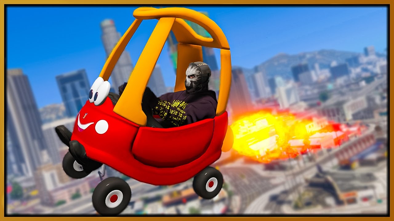 Rocket-Powered Toy Car Prank: Ultimate Police Evasion Challenge