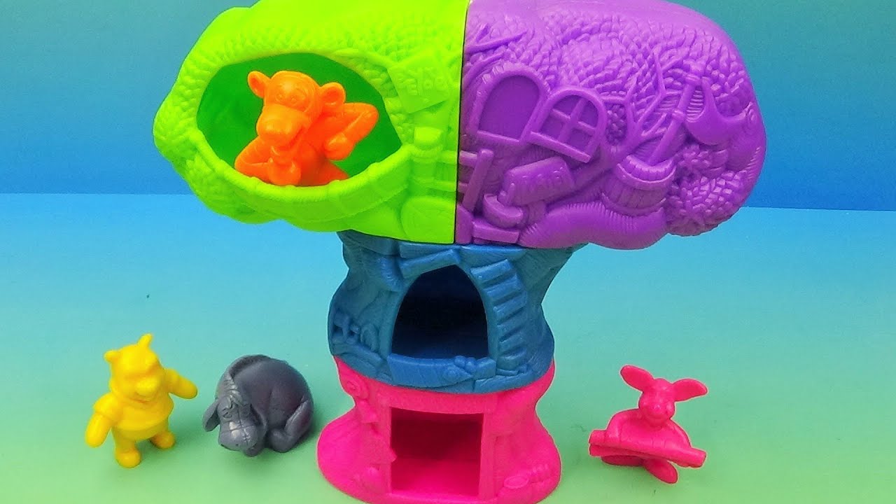 Vintage 1998 McDonald's Winnie the Pooh Treehouse Set Review & Display Guide
