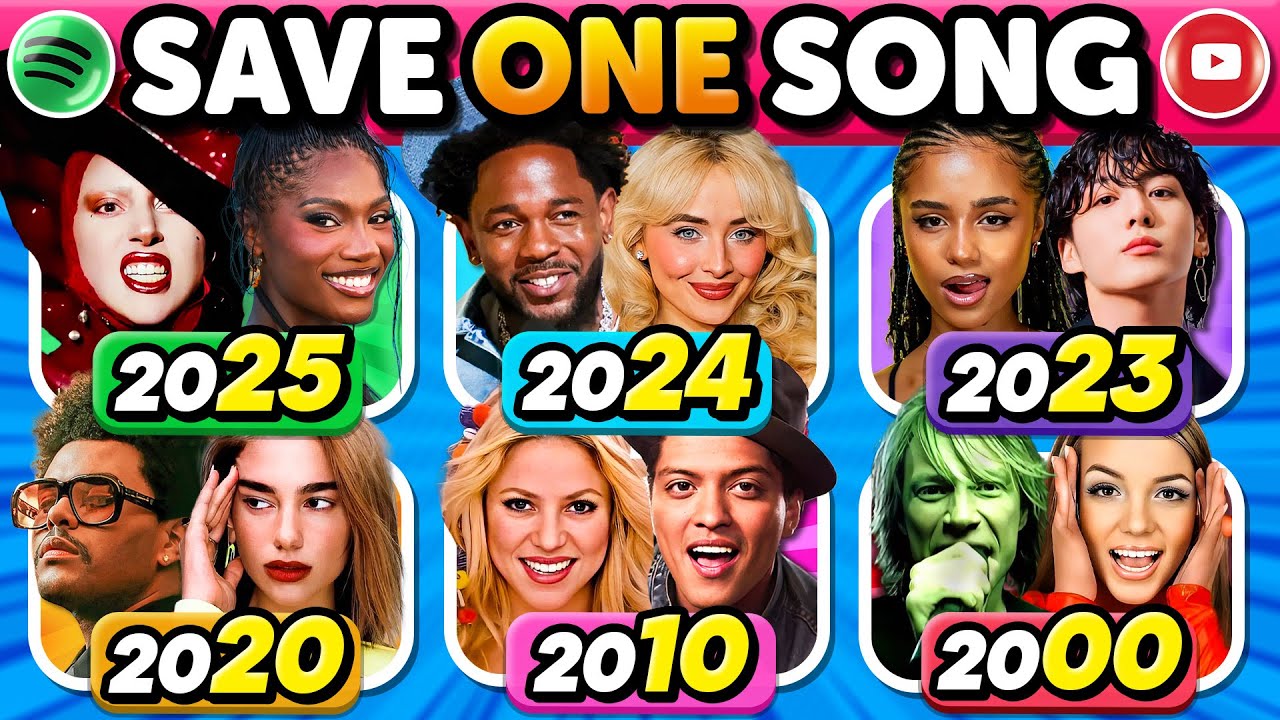 Ultimate 2000-2025 Song Quiz: Pick Your Favorite From 25 Hits!