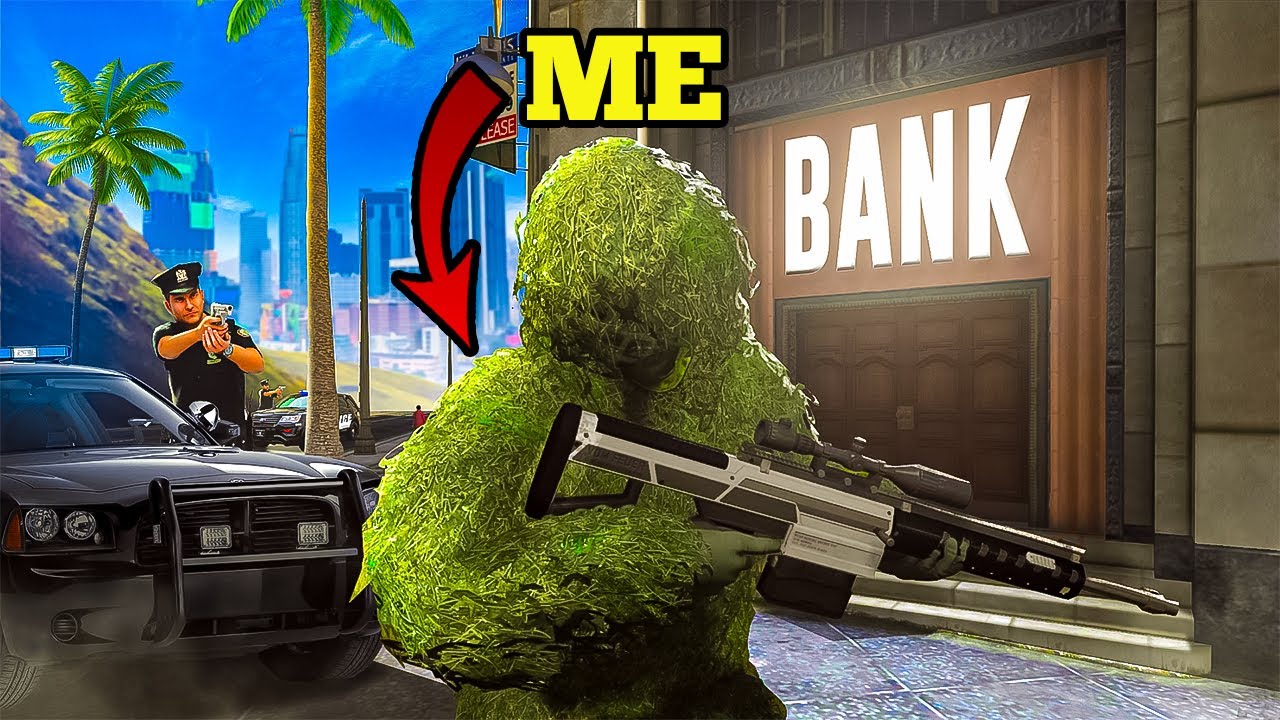 Ghillie Suit Police Evasion Tactics in GTA RP