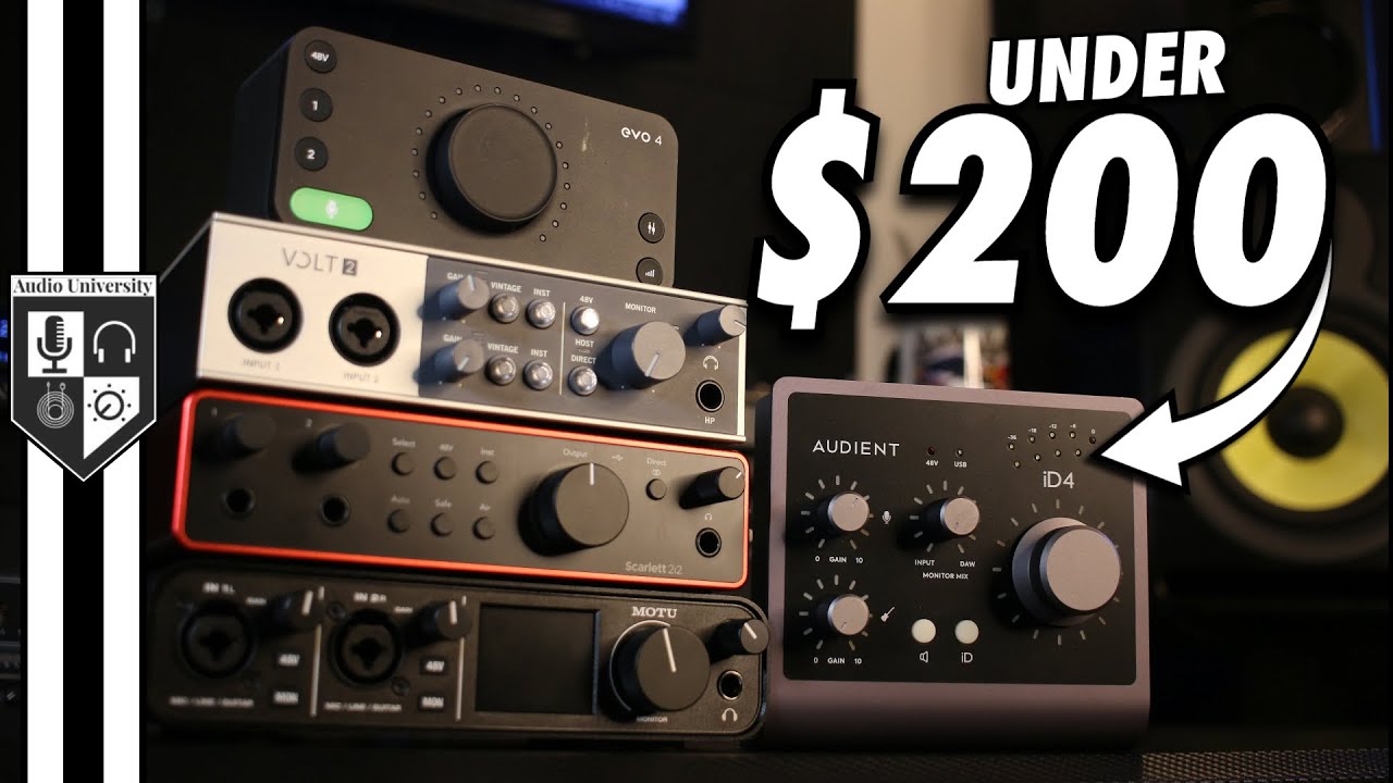 Best Audio Interfaces Under $200: Detailed Comparison Guide