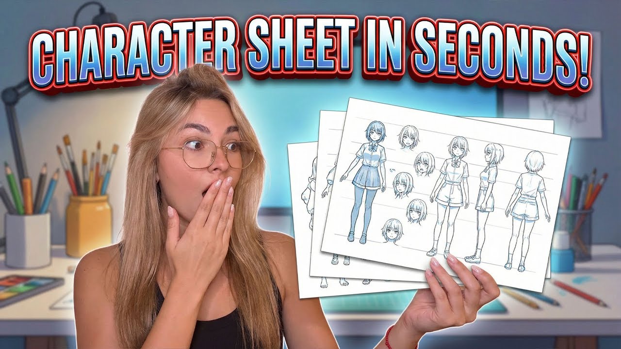 Create Character Design Sheets in Seconds Without Drawing Skills