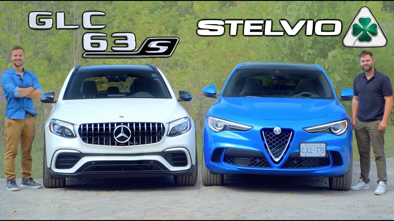 Mercedes-AMG GLC 63 S vs Alfa Stelvio Quadrifoglio: Performance SUV Faceoff