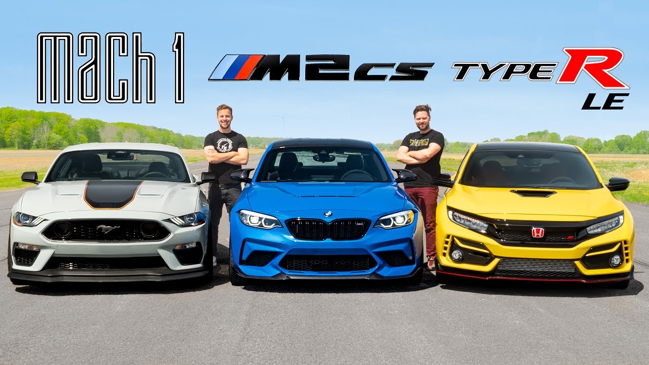 Special Edition Showdown: Mustang Mach 1 vs. Civic Type R LE vs. BMW M2 CS