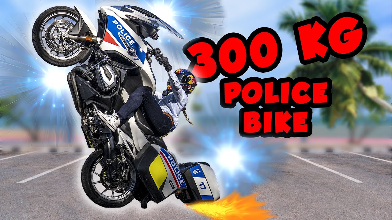 BMW R1200RT Police Bike Stunt Test: Limits Revealed