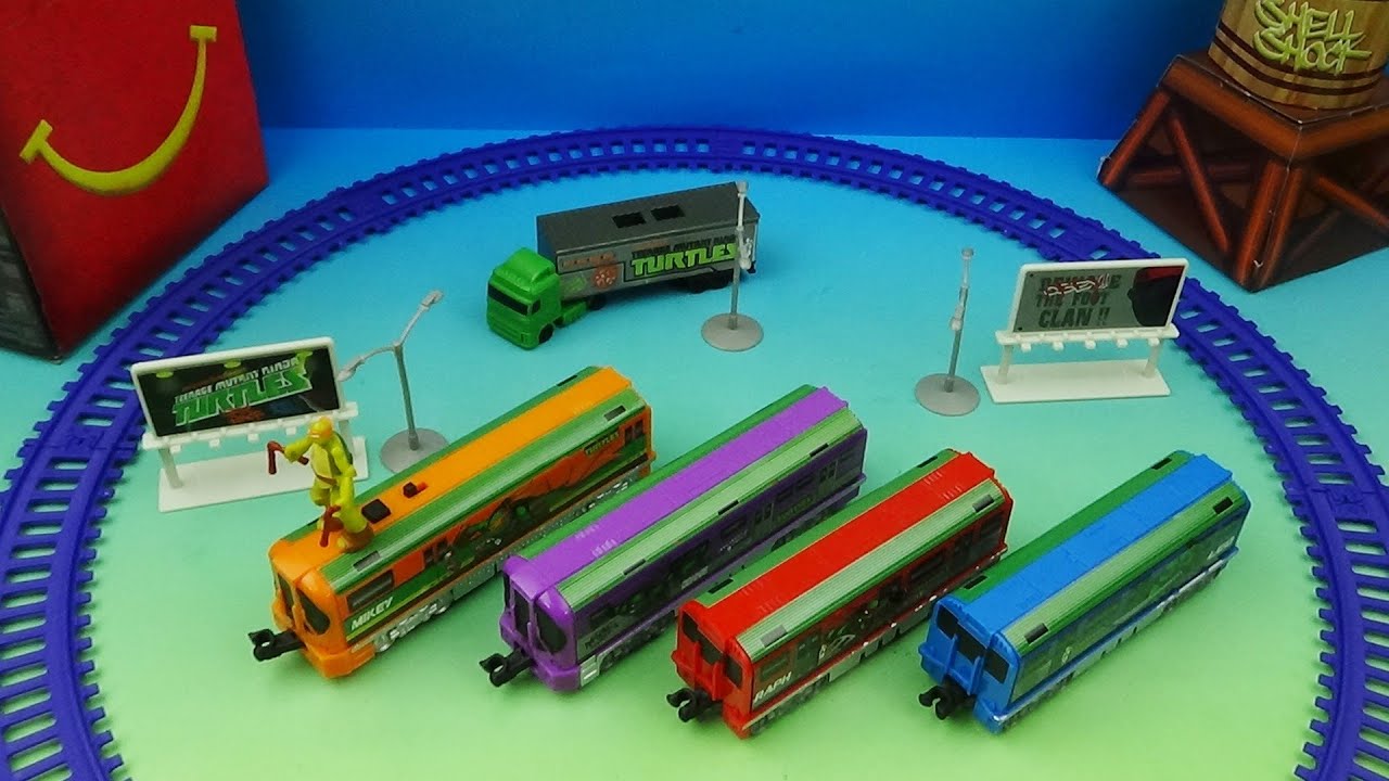 Exclusive McDonald's TMNT Train Set: 2024 Happy Meal Toy Preview