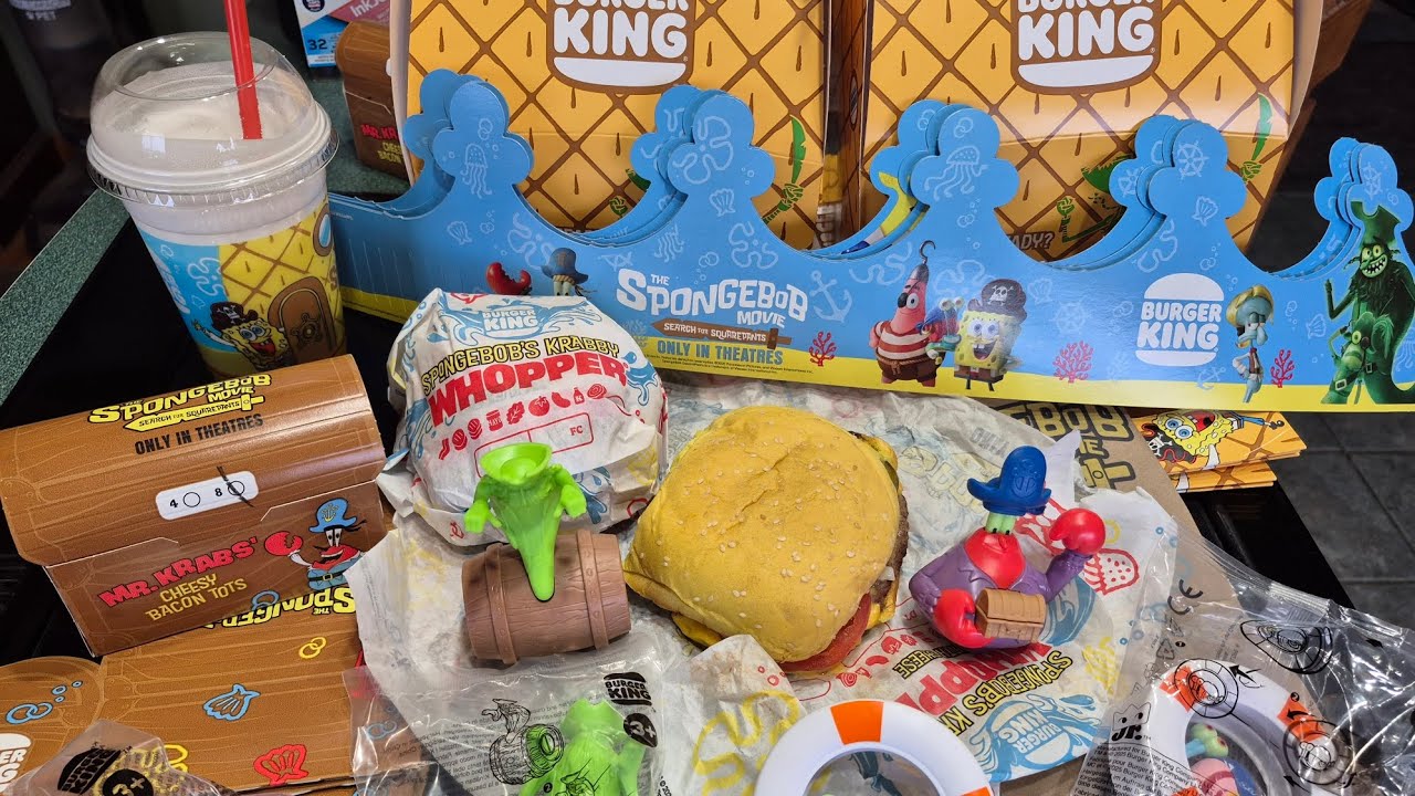 Burger King SpongeBob Movie Toys Review & Collector's Guide