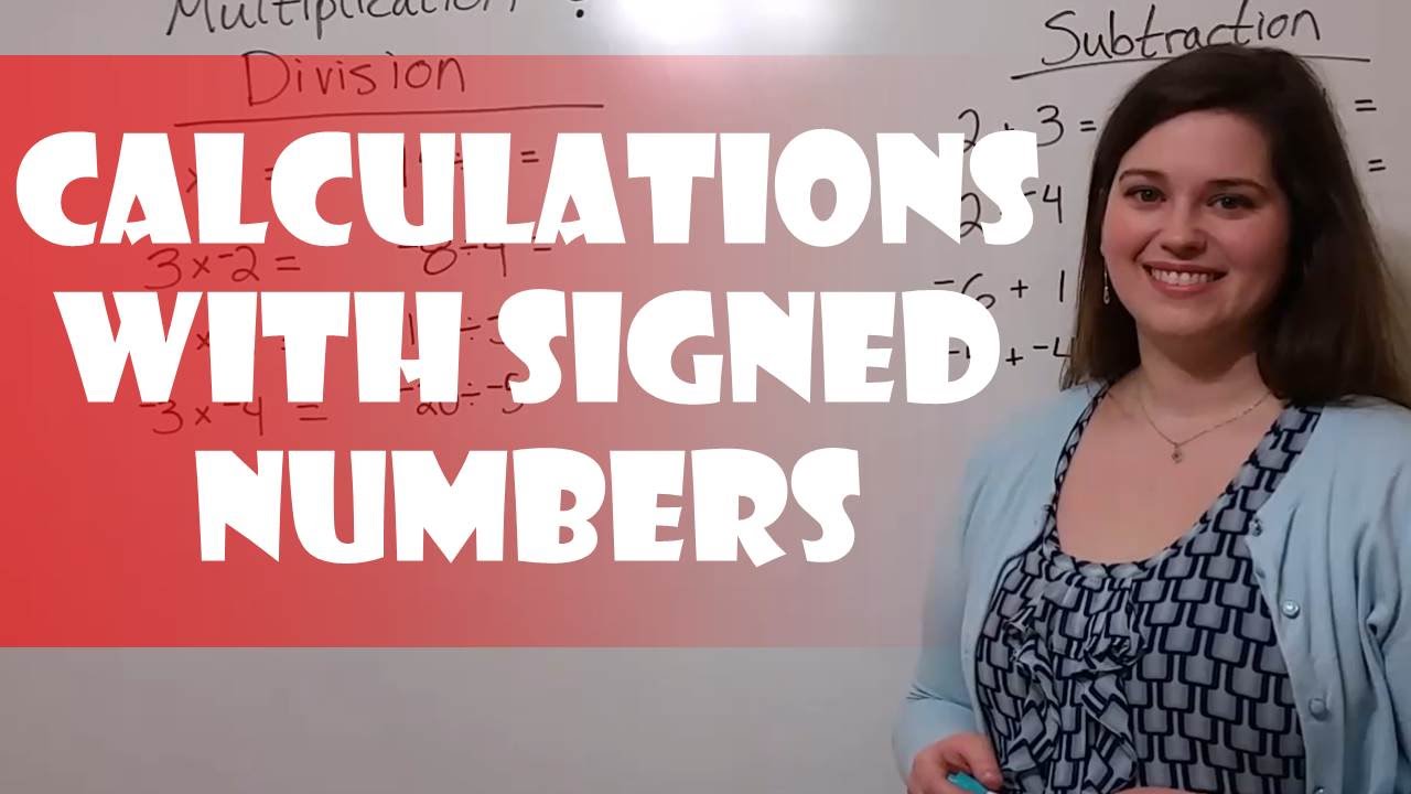 Master Signed Number Calculations for Biology Applications