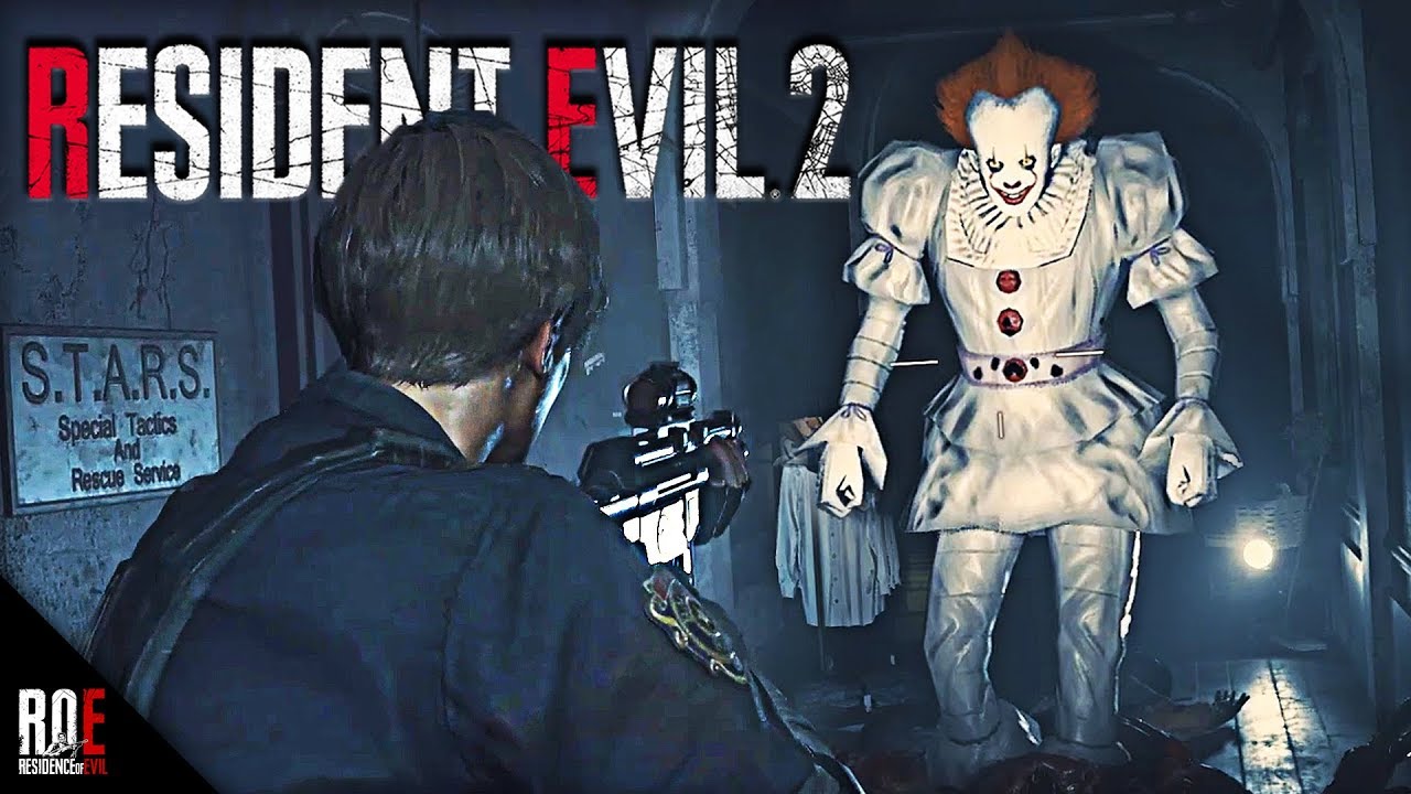 Pennywise Replaces Mr. X in RE2: Scariest Mod Preview