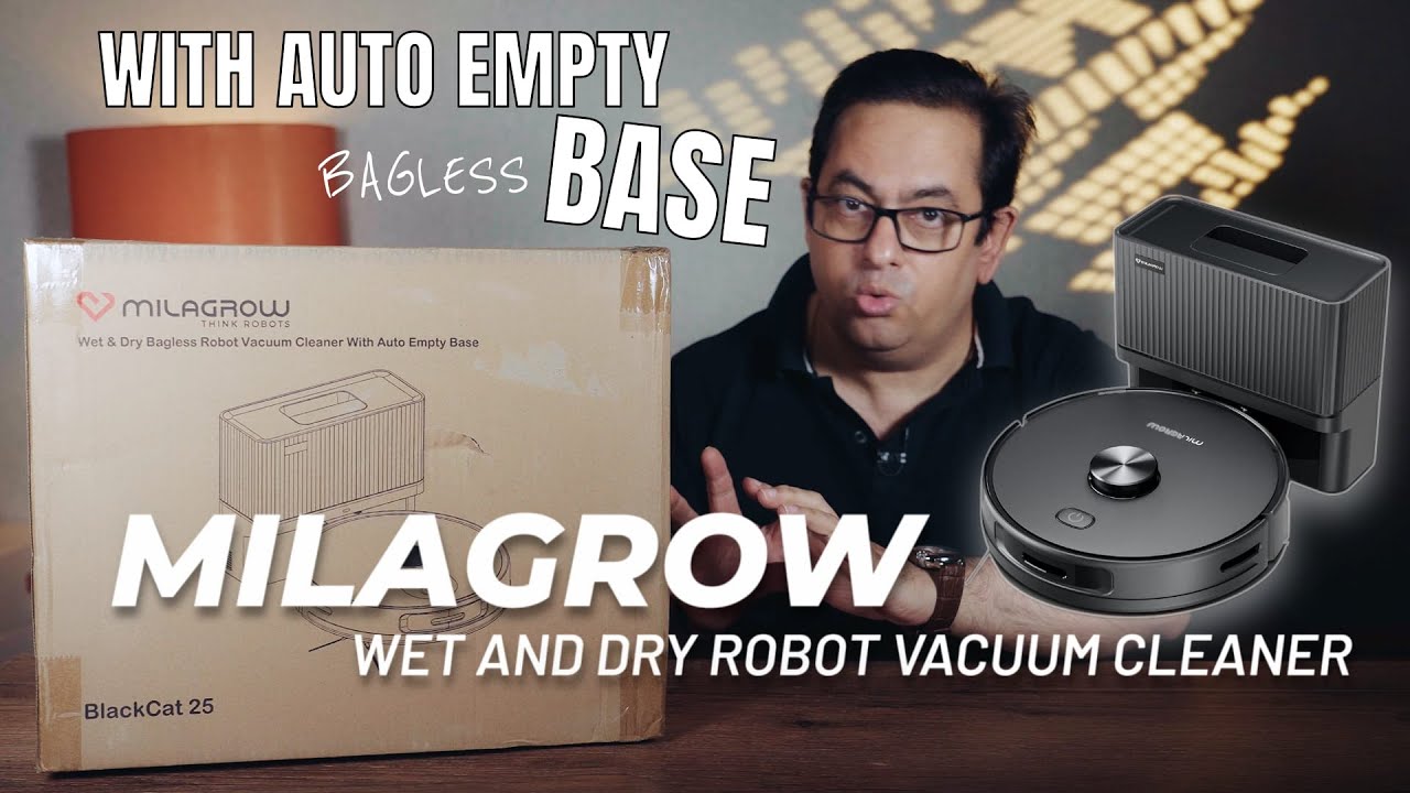 Milagrow Blacklight 25 Ultra Review: Bagless Auto-Empty Robot Vacuum