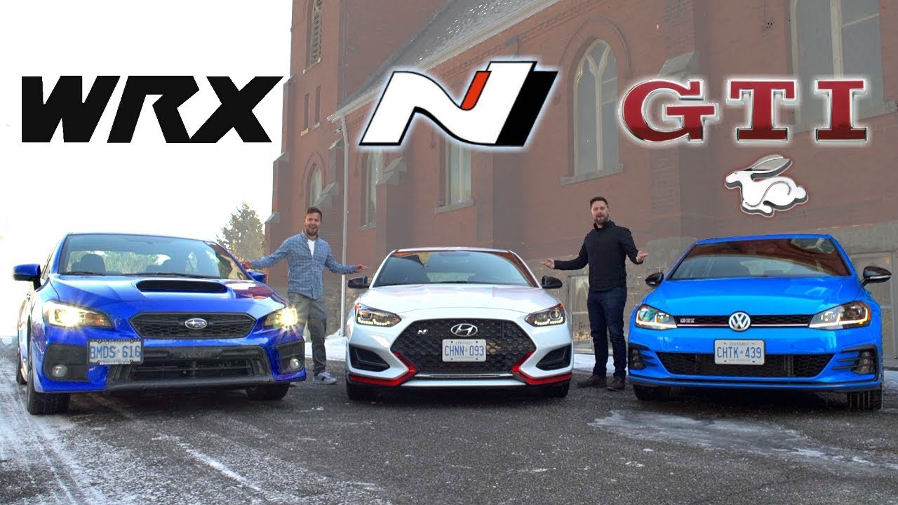 Hot Hatch Comparison: Veloster N vs WRX vs GTI