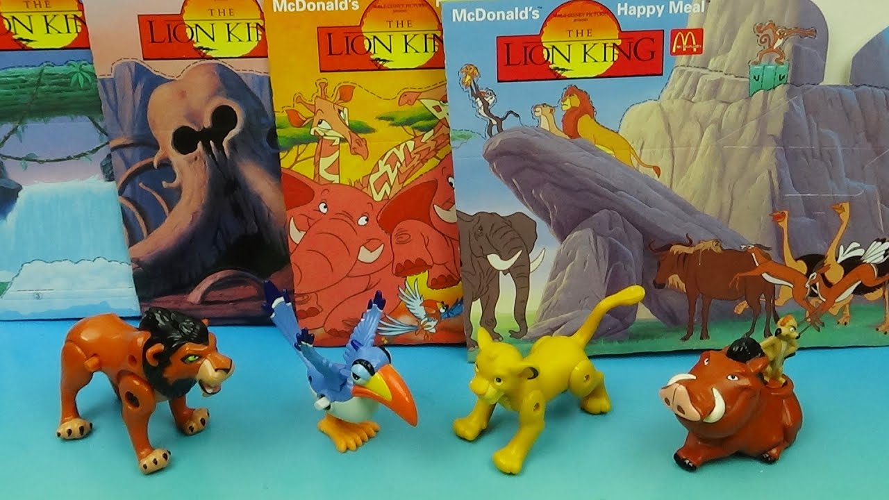Rare 1994 McDonald's Lion King Happy Meal Toys Review & Value Guide