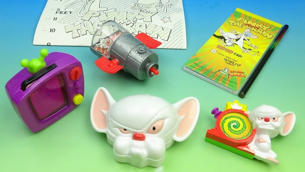 1997 Wendy's Pinky and the Brain Toys: Full Collector's Review