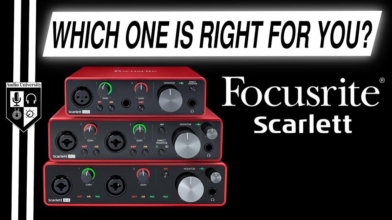 Focusrite Scarlett Buying Guide: Why 2i2 Is Best First Interface
