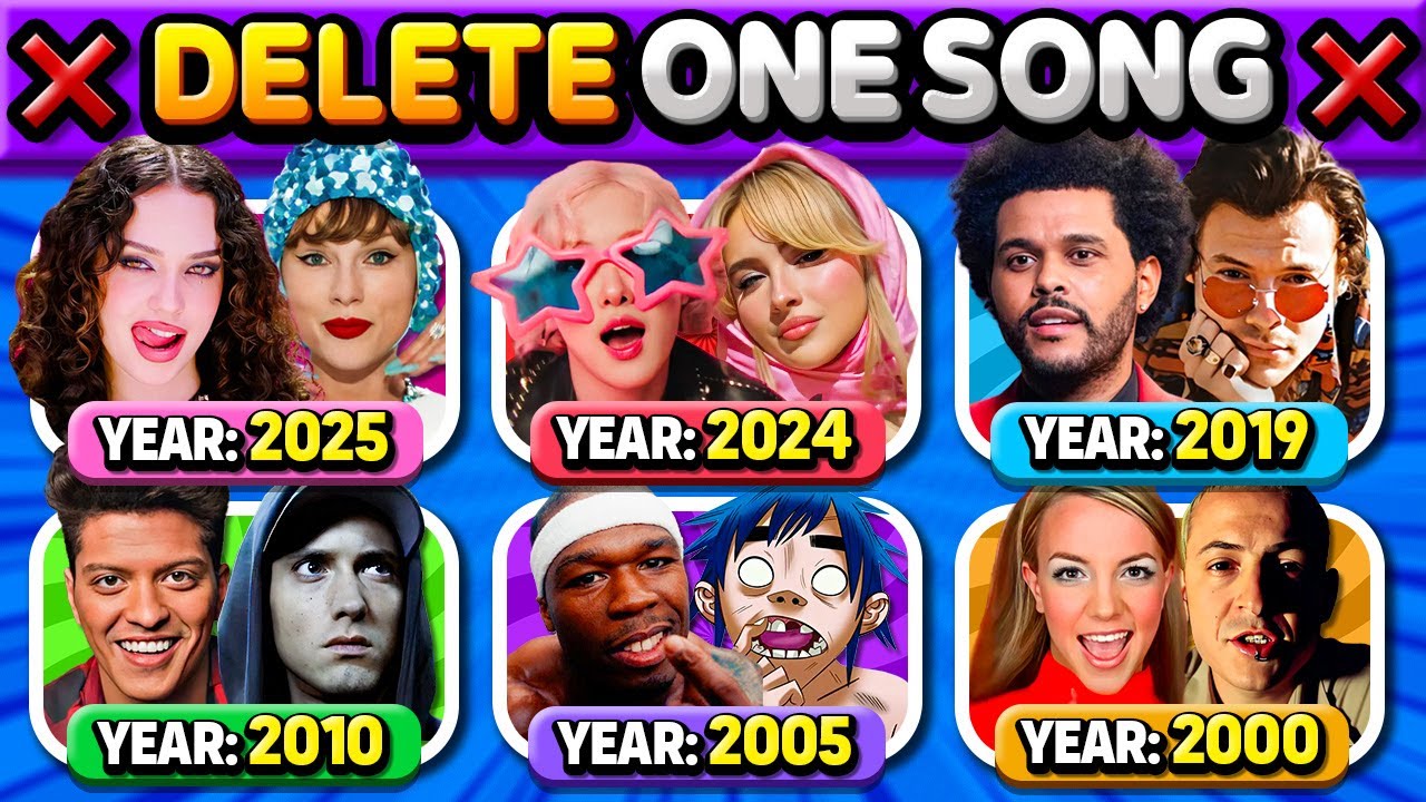 Delete 1 Song Forever: 2000-2025 Spotify Hits Challenge