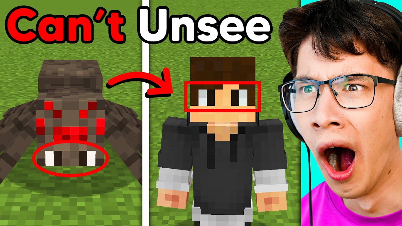 Minecraft Illusions You Can't Unsee: Hidden Faces & Texture Secrets