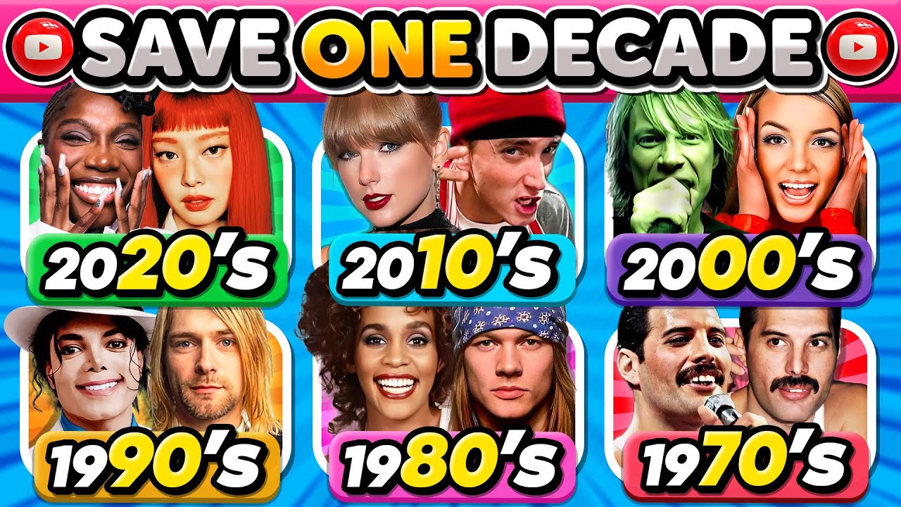 Iconic Songs Quiz: Pick Your Ultimate Decade Anthem!