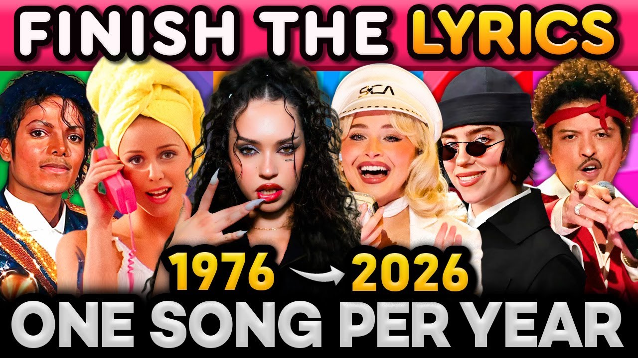 Ultimate 1976-2026 Lyrics Challenge: Test Your Music Knowledge