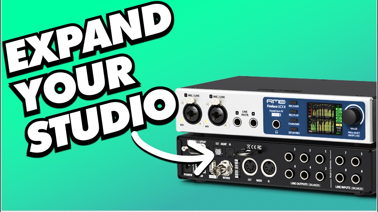 Expand Audio Interface I/O with Digital Protocols: ADAT, MADI & Dante