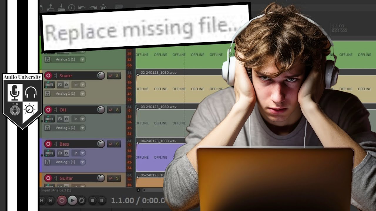 Recover Lost DAW Audio Files: Prevention & Solution