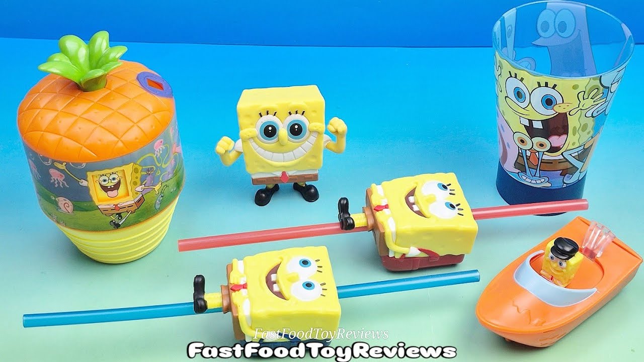 Rare 2011 Japan McDonald's SpongeBob Toys Review & Guide