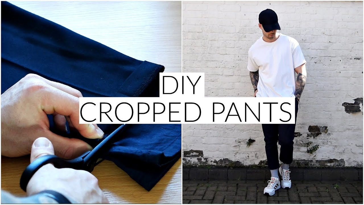DIY Cropped Pants in 3 Steps (No Sewing Required)