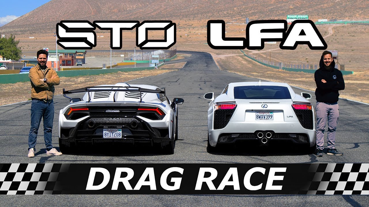 Lexus LFA vs Lamborghini Huracan STO: V10 Drag Race Decoded