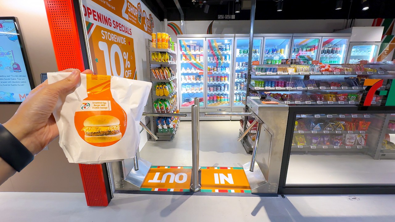 Inside Singapore's AI 7-Eleven: Unmanned Shopping Experience