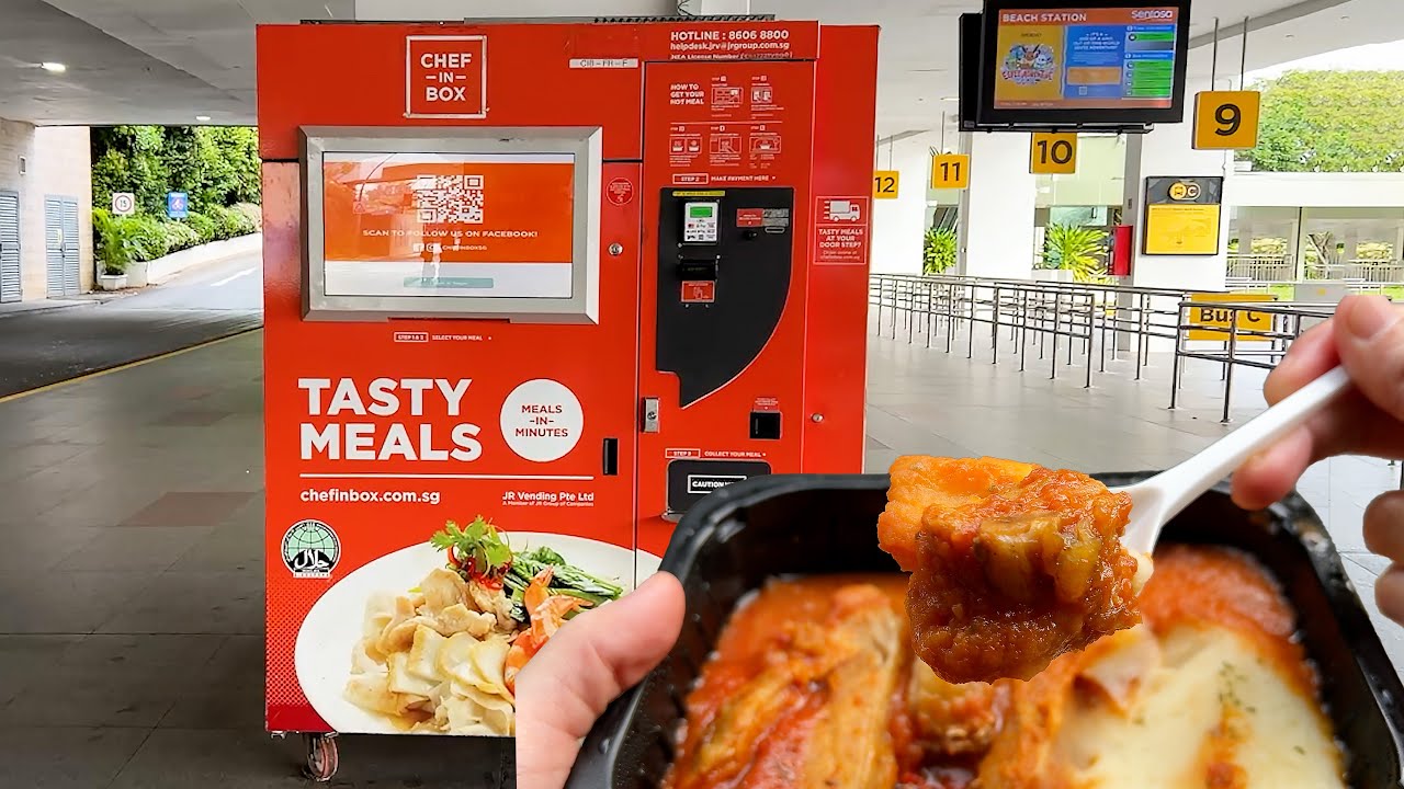 Singapore's Food Vending Machines: How to Use & What to Try