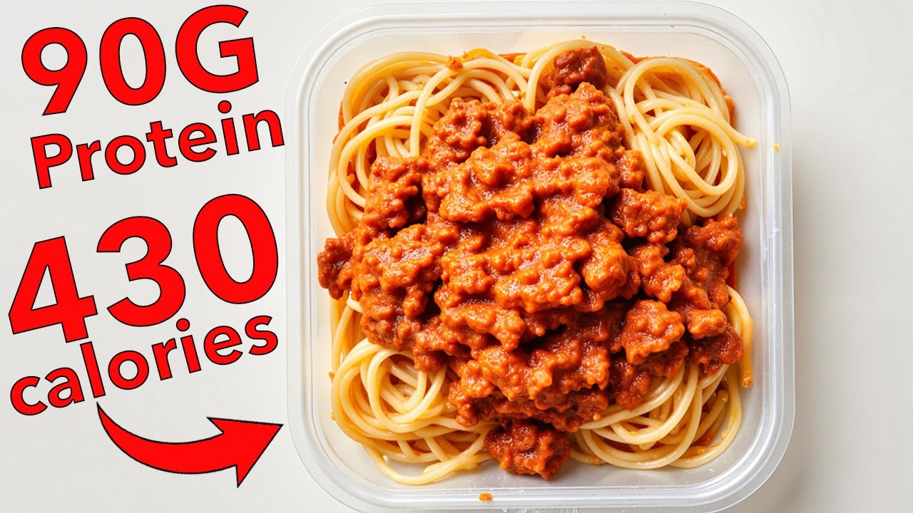 High-Protein Spaghetti Meal Prep for Fat Loss & Muscle Gain