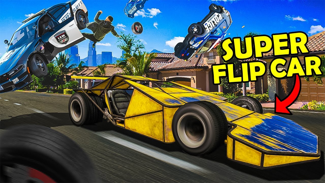 Master GTA Police Escapes Using Flip Car Tactics