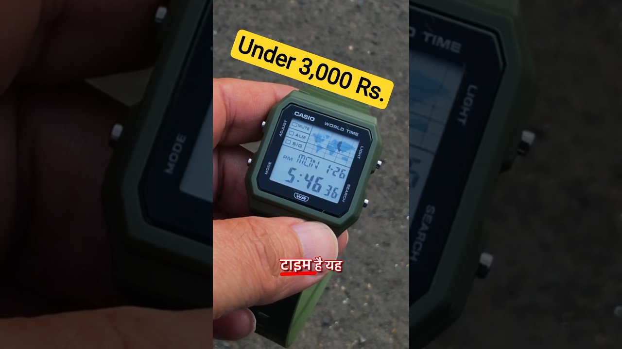 Casio World Map Watch: Ultimate Travel Companion Under ₹3,000?