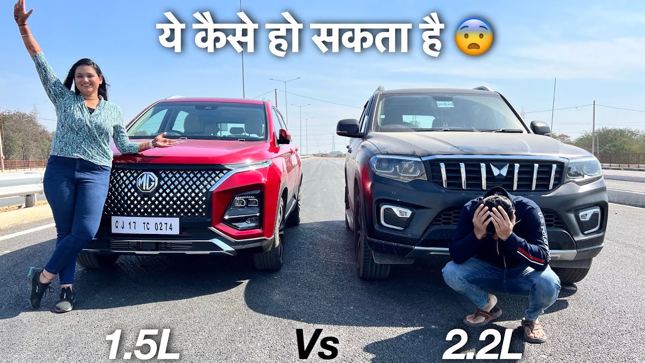 Scorpio N vs MG Hector 2023: Drag Race & SUV Comparison