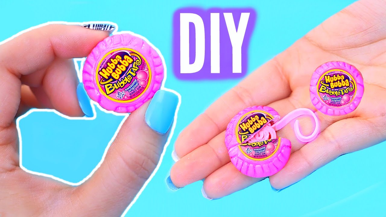 DIY Mini Hubba Bubba Bubble Tape Container with Real Gum