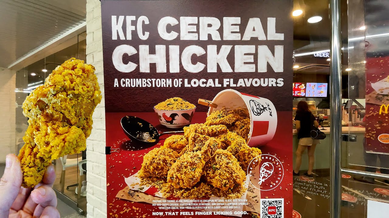 KFC Singapore New Menu Review: Cereal Chicken, Ondeh Ondeh Tart & More