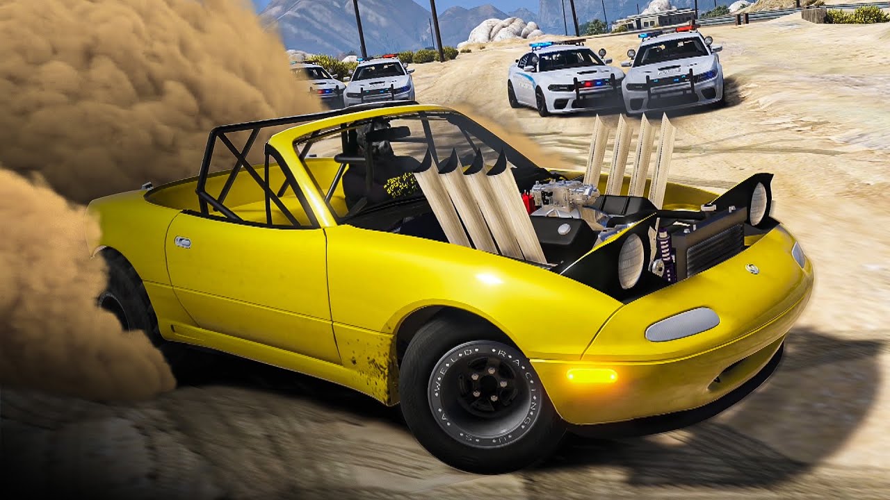 GTA 5 RP Sand Vehicle Chaos: Robberies & Escapes