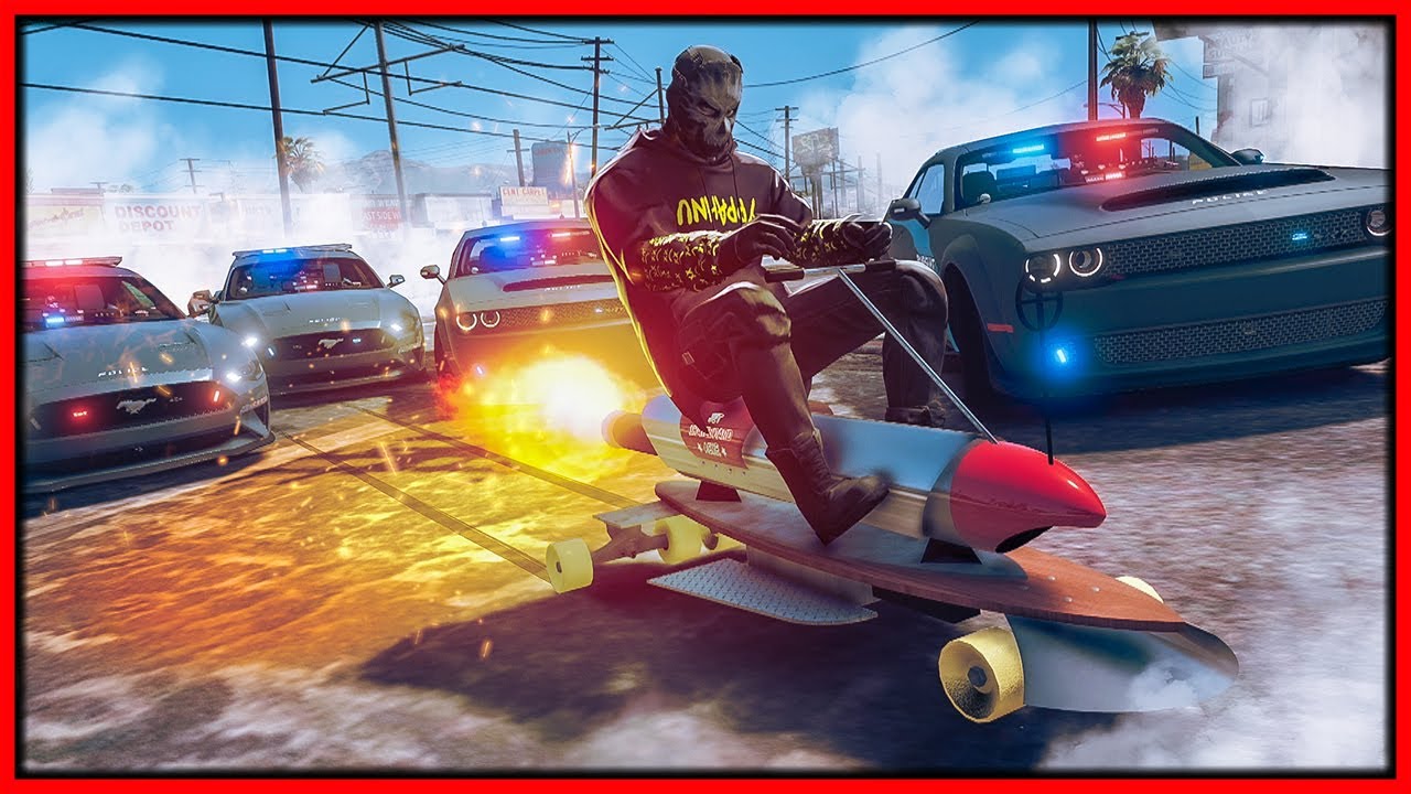 Rocket Skateboard Escapes in GTA 5 RP: Chaos, Fails & Strategies