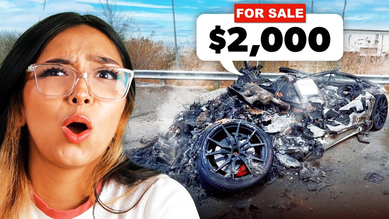 Why Wrecked Supercars Sell for Thousands at Auction