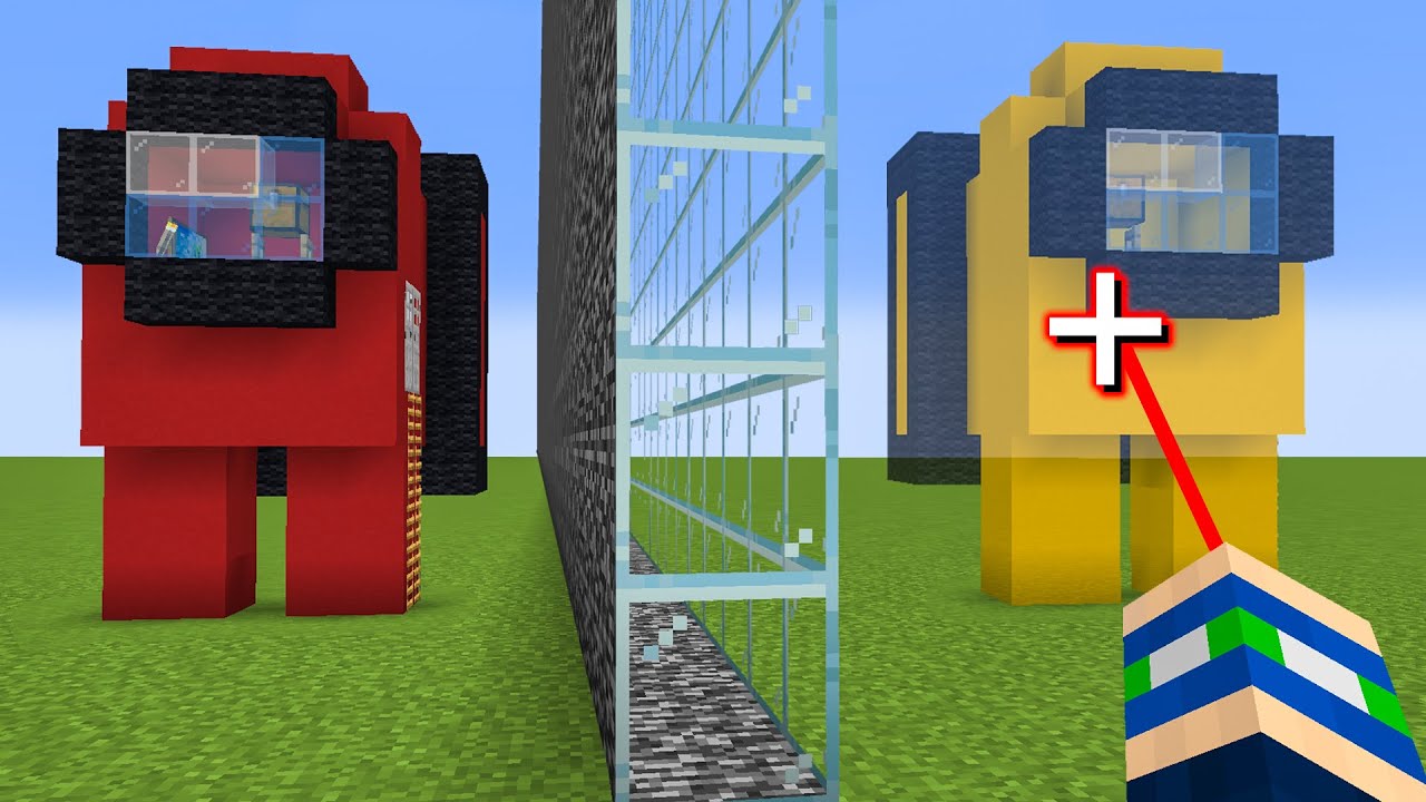Win Minecraft Build Battles Using One-Way Glass Trick