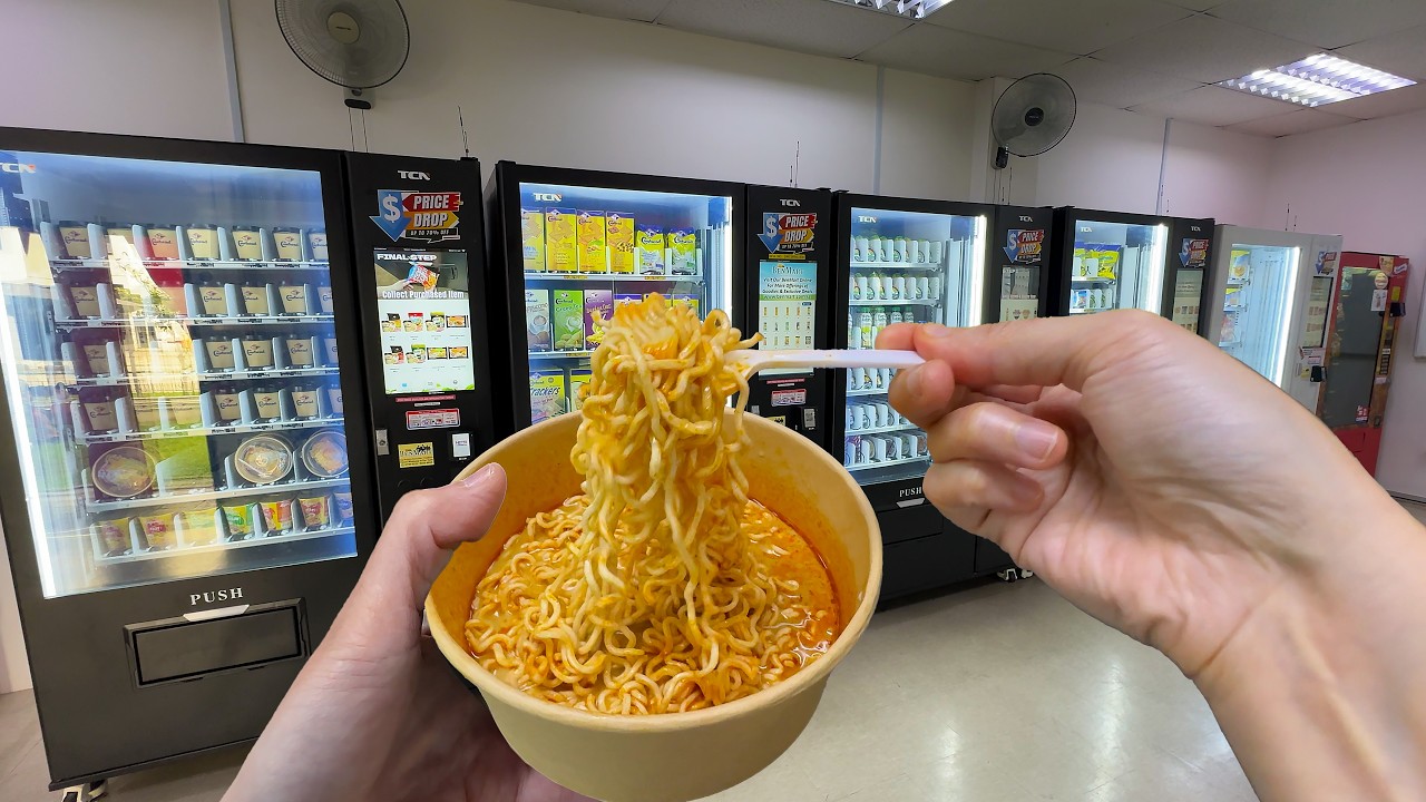 Singapore's 24/7 Vending Machine Mart: Cheap Eats & DIY Meals Guide