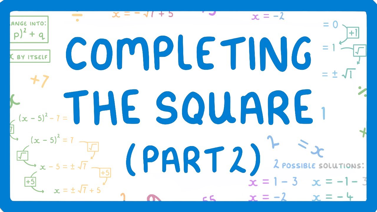 Solve Quadratic Equations by Completing the Square: Step-by-Step Guide