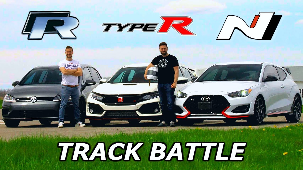 Honda Civic Type R vs Veloster N vs Golf R: Track Tested