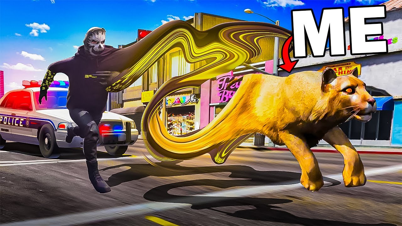 Master GTA Police Escapes Using Random Animal Transformations