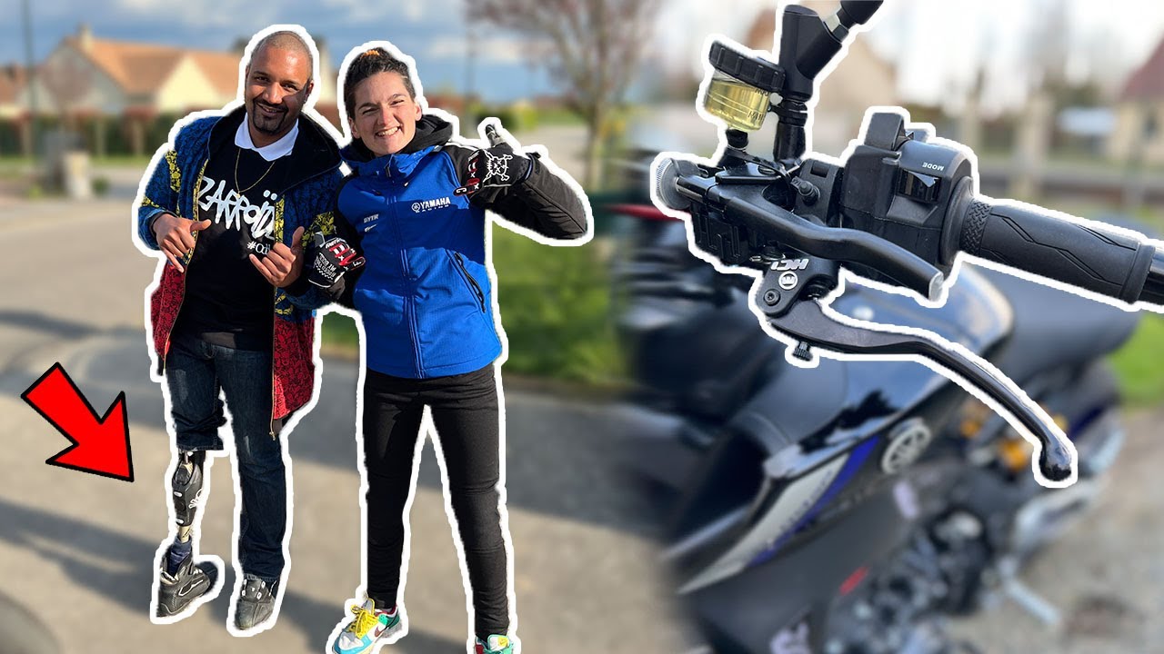 Adaptive Motorcycle Thumb Brake Guide for Amputee Riders