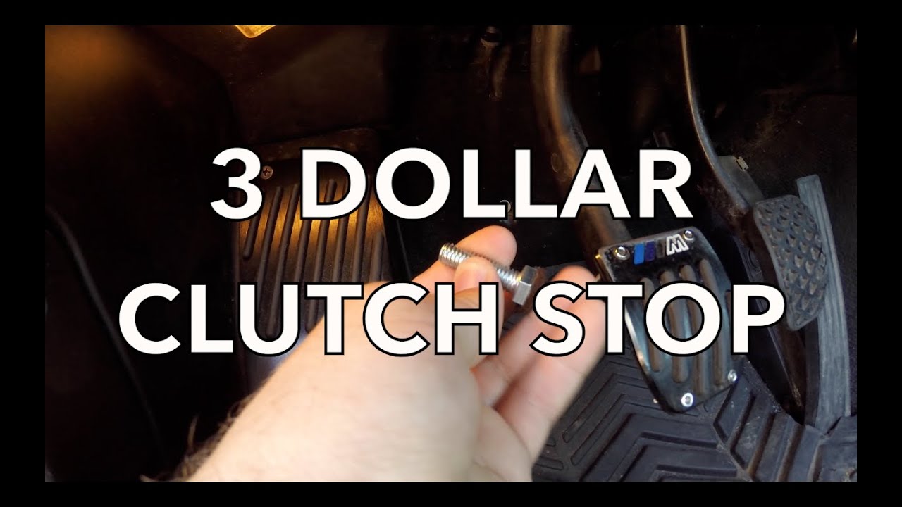 BMW Clutch Stop DIY: $1 Mod for Shorter Pedal Throw